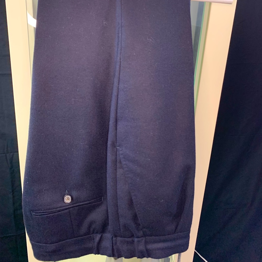 Wool flannel trousers